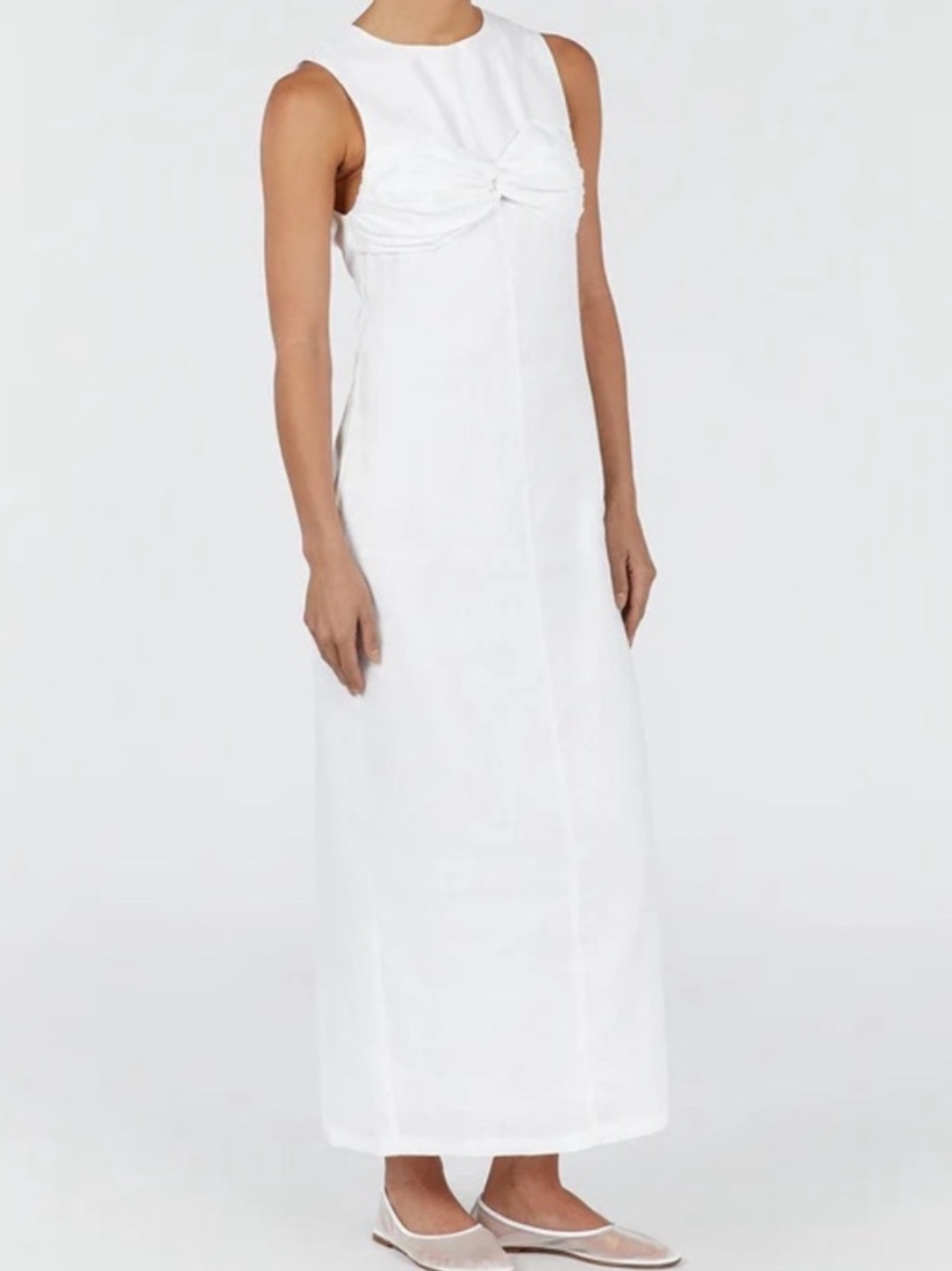 Dissh White Linen Bertie Dress